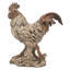 Statue coq debout en bois flotté