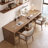 Light-walnut Rectangular Solid Wood desk-873730620
