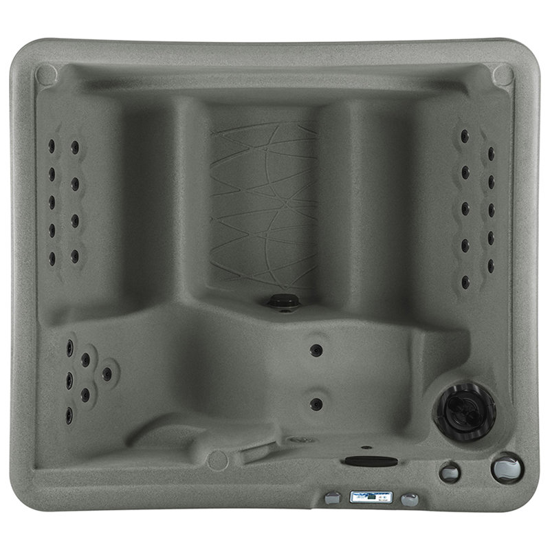 Lifesmart Spas LS350DX 110 Volt 5-Person 28-Jet Rectangle Plug and Play Hot Tub with Ozonator, Taupe