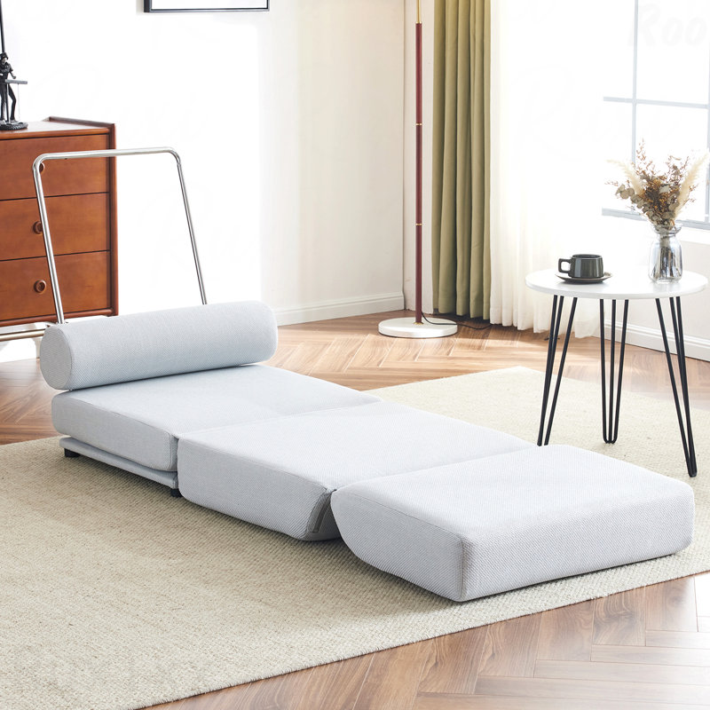 Canapé-lit simple, canapé-lit simple pliable avec coussin, canapé-lit pliable portable, fauteuil de loisir, fauteuil confortable