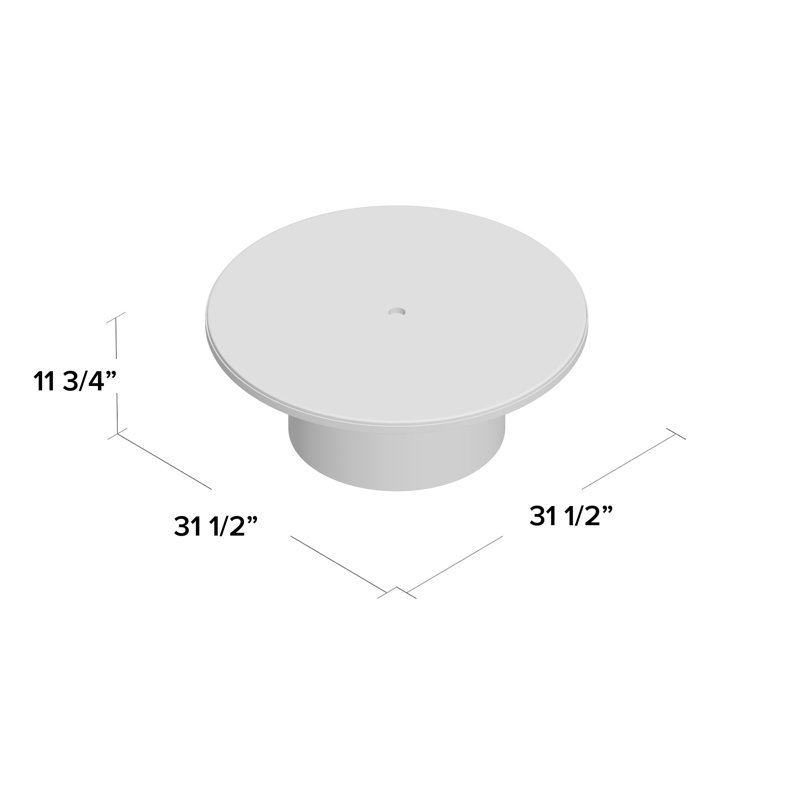 Plateau Coffee Table, White
