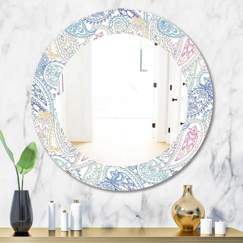 Paisley 6 - Miroir Mid-Century, H 31,5 po x l po