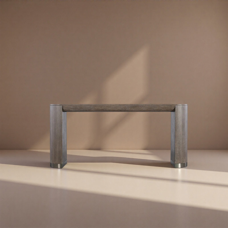 Modern Wood Console Table Entryway, Gris, H 31,5 po x l 70,87 po x P 13,78 po