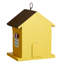 Maison d'oiseaux de jardin en bois massif 9,5 "H