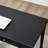 Black Rectangular Solid Wood with 2 drawers desk-867987673