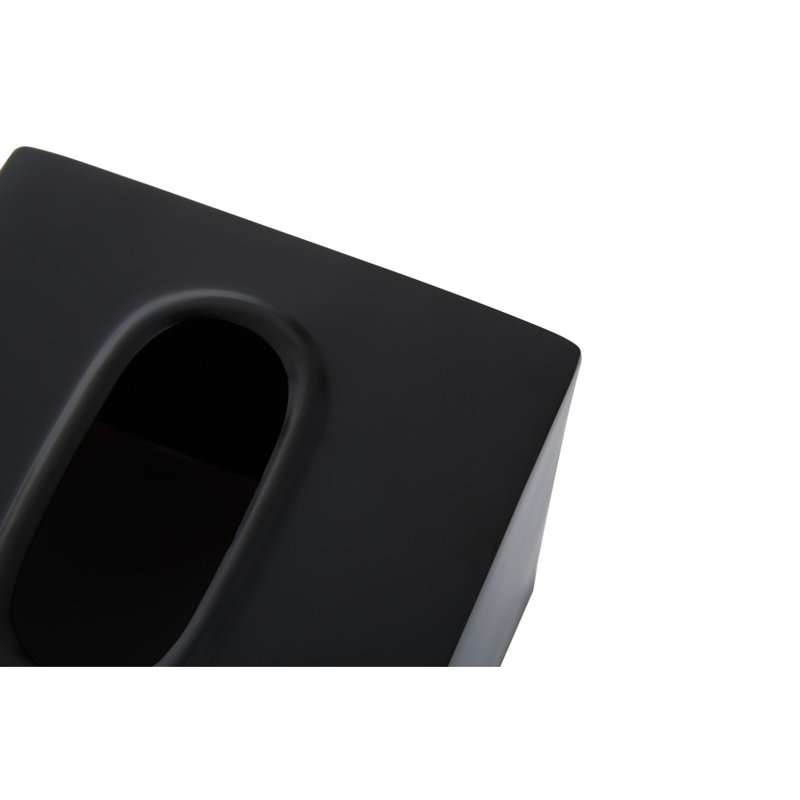 Strout Tissue Box Cover, Black