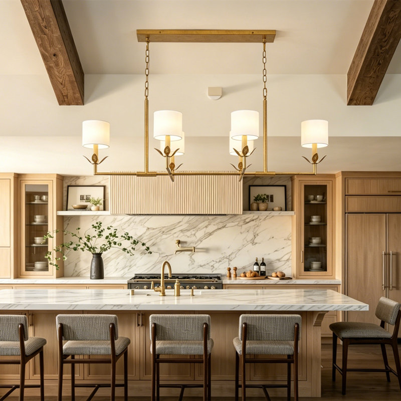 6 - Light Kitchen Island Pendant Light