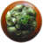 Hand-Tinted Antique Pewter/Cherry Wood