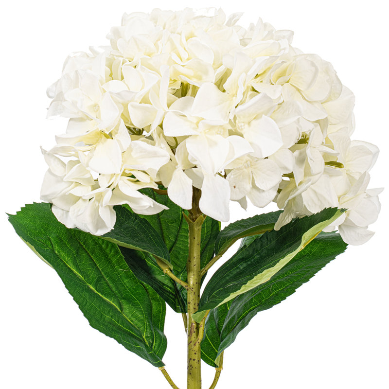 Fabric Hydrangea Arrangement, White