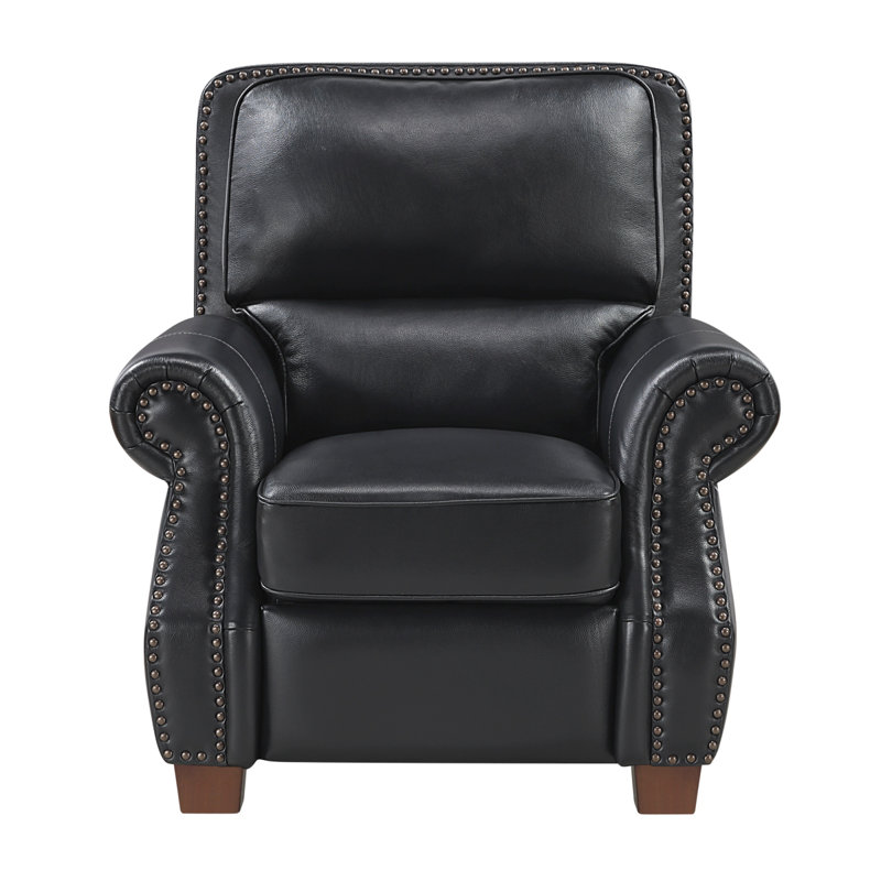 Fauteuil inclinable en cuir Remington, Noir