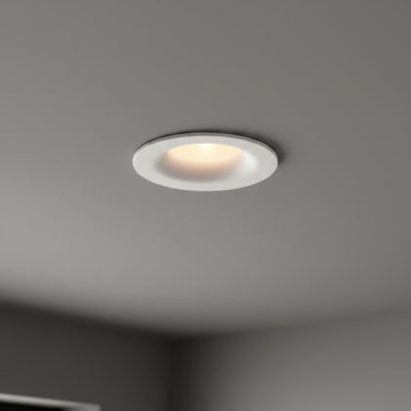 5 Watt LED Black Ceiling Recessed Downlight, White