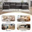 U-shape Boucle Upholstered Sectional Sofa With Armrest-107084687