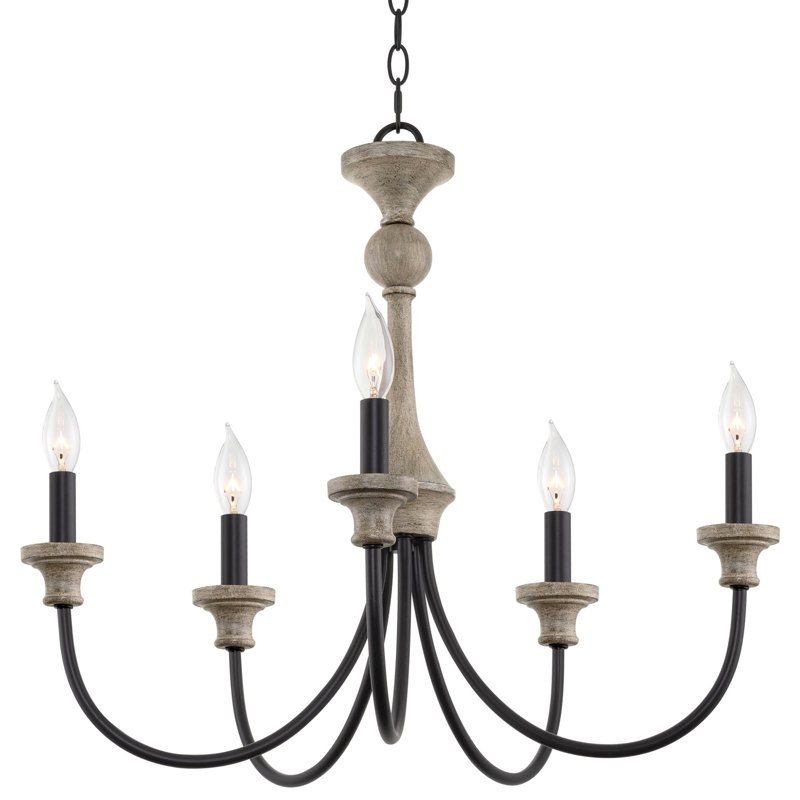Lustre 5 lumières façon bougie 25 po Juniper