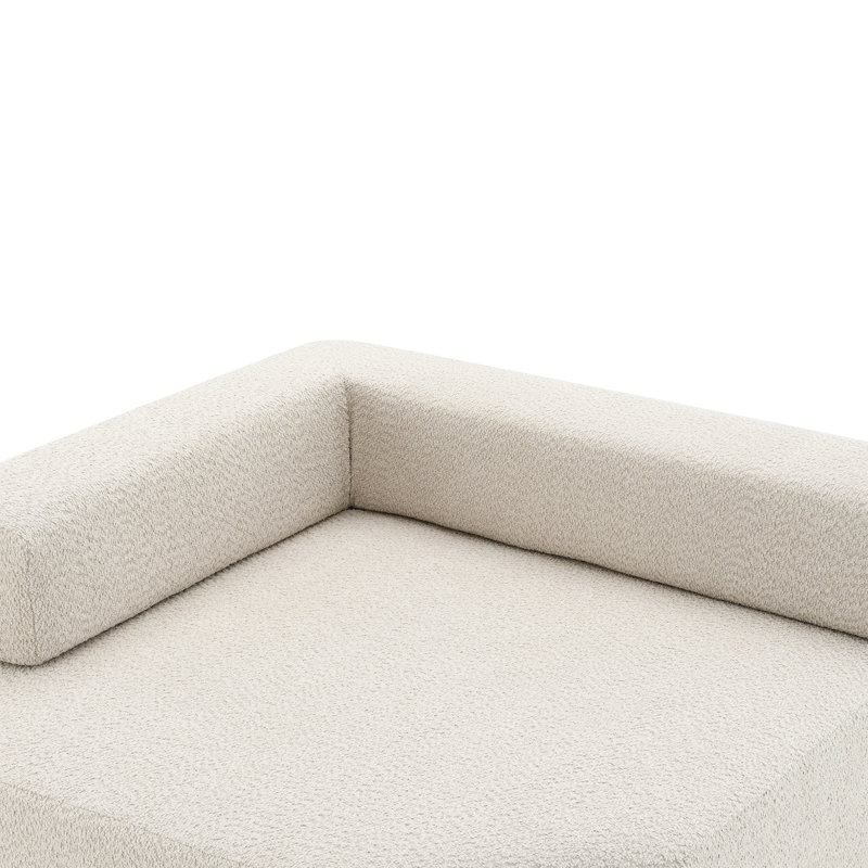 Structure d'angle pour canapé modulaire surdimensionné en U surdimensionné, canapé de plancher Boucle, canapé convertible compressé, canapé spacieux rempli de mousse pour le salon