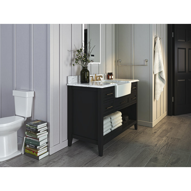 Meuble-lavabo simple 48 po Hayley, Onyx noir