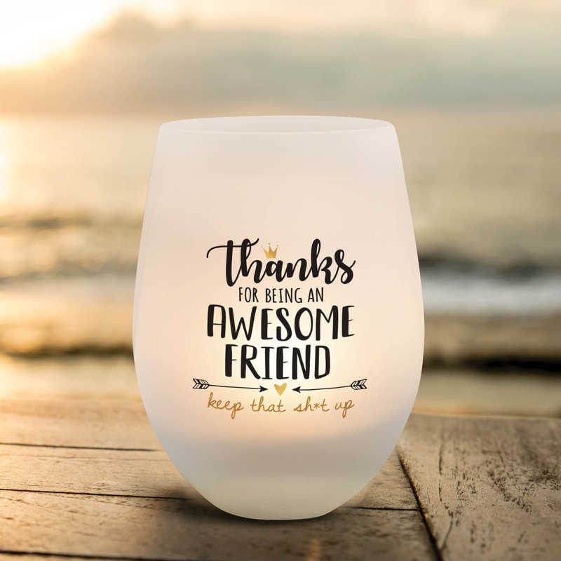 3'' H Glass Tabletop Votive Holder