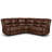 Talley 5 Piece Faux Leather Reclining Sectional with a Drop Down Table Seat-129247841