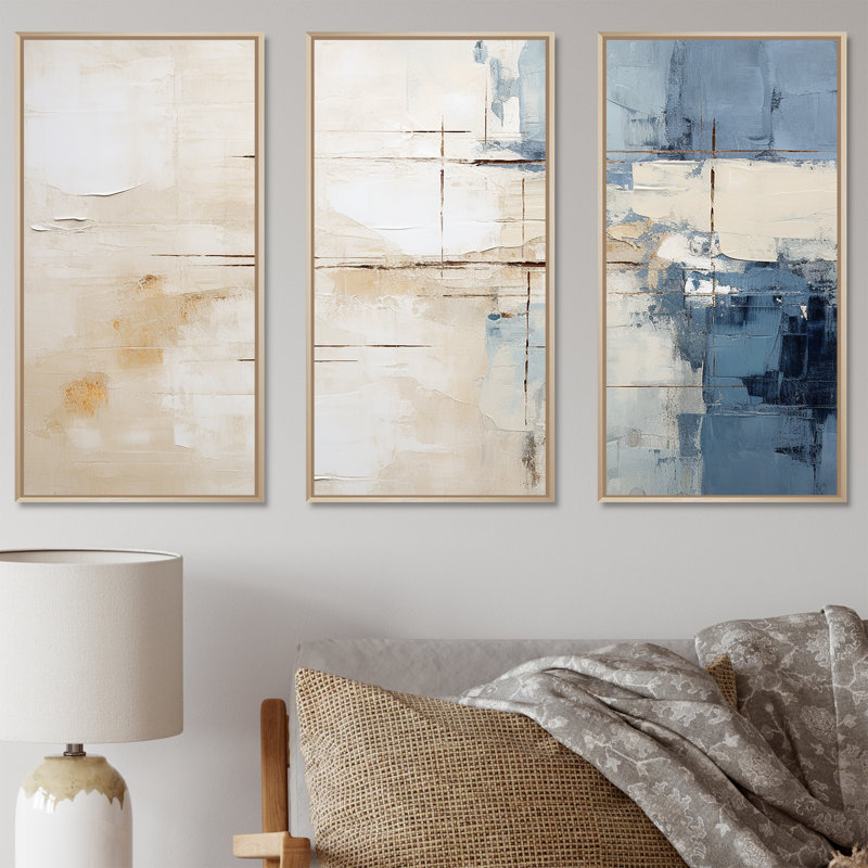 «Simplicity Winter Dream - Winter Landscape», ensemble de reproduction d'art mural, Cadre naturel flottant