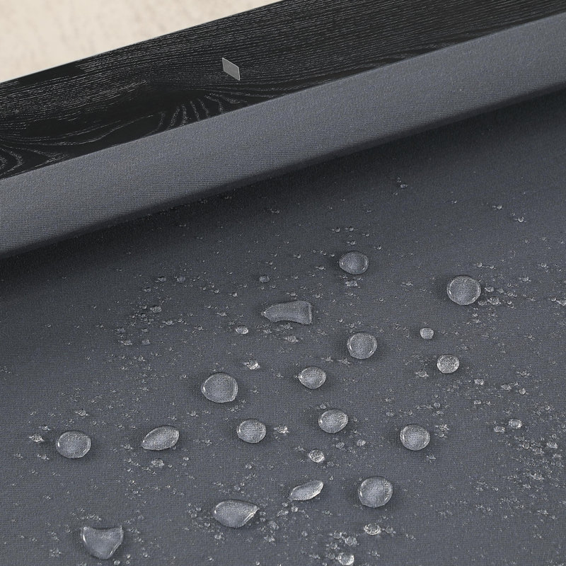 Table de billard Ashmont, 8 pi, Gris anthracite, Noir rétro