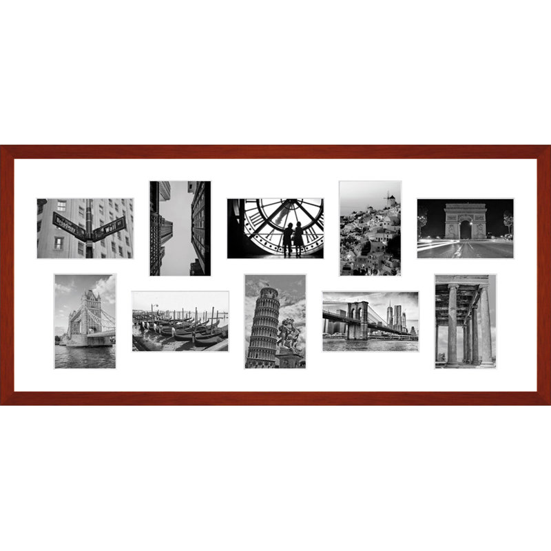 Labus Wood Picture Frame with Mat, Copper