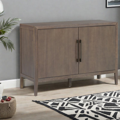 Farmhouse Wooden Sideboard With Pine Veneer, Compact Kitchen & Dining Storage