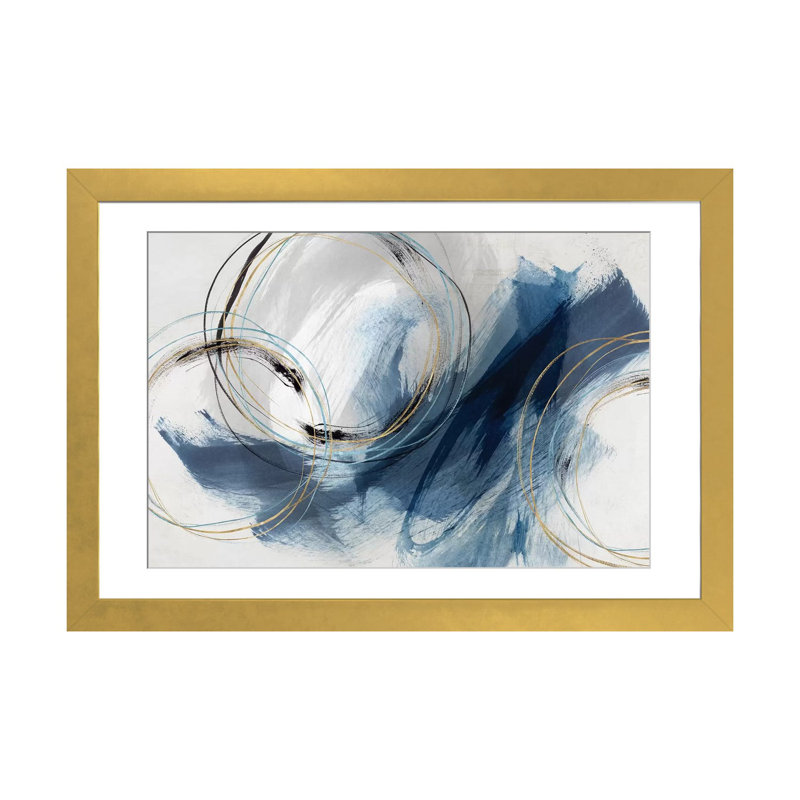 Detour by Isabelle Z Graphic Art Print, 16" H x 24" W, Framed Paper, Gold