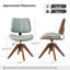 Chaise de bureau pivotante rembourrée Oswina-1749514882