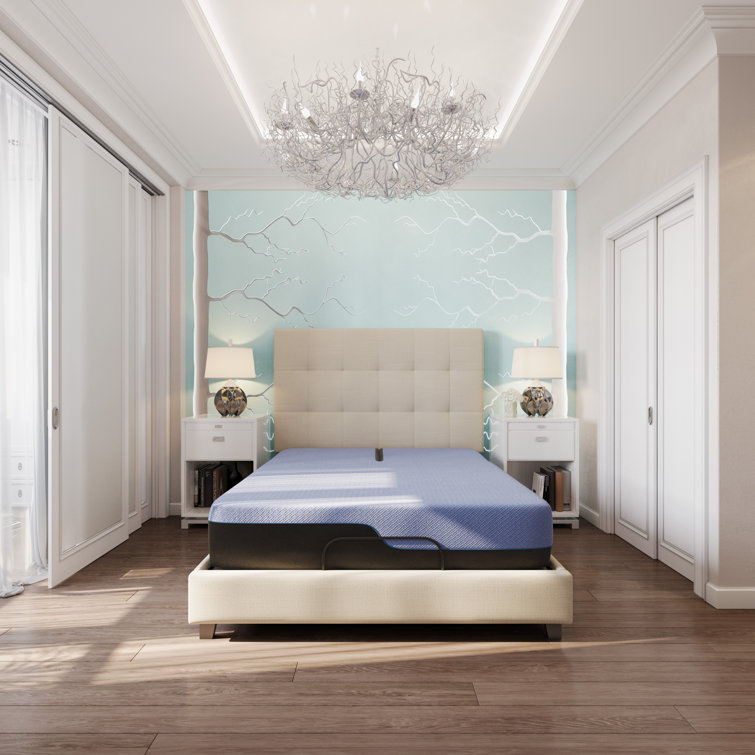 The Twillery Co.® Padgett 12-inch Flex Head Memory Foam Hybrid Mattress and Adjustable Base Bundle
