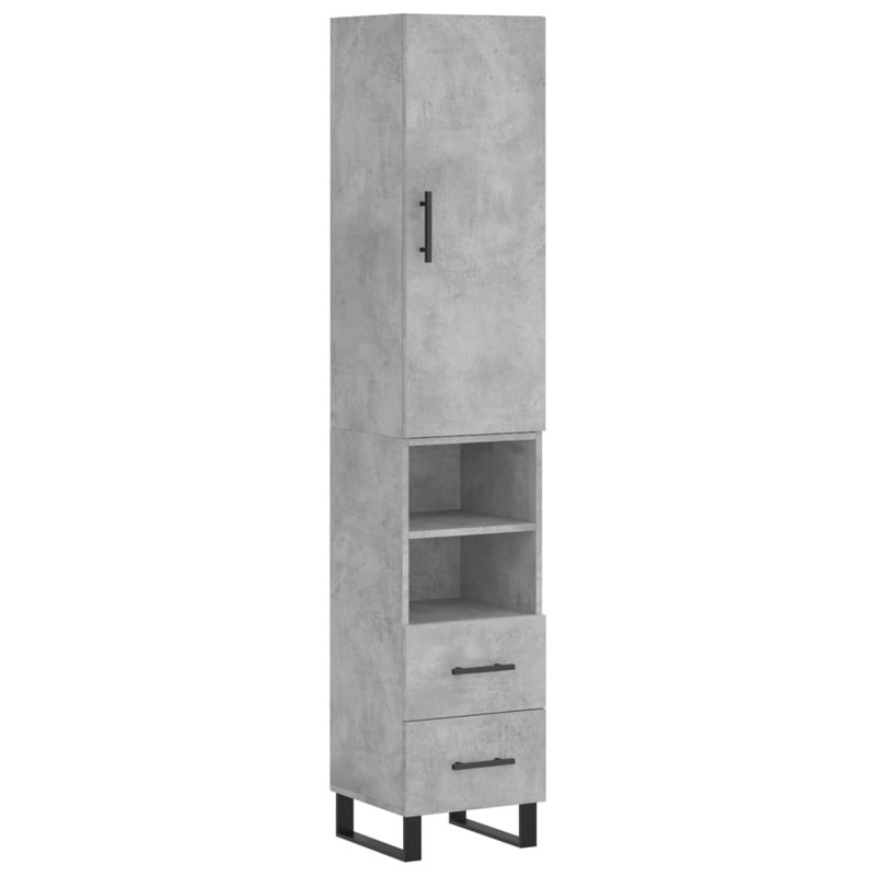 Nakayla 34.5cm Sideboard, Concrete Grey