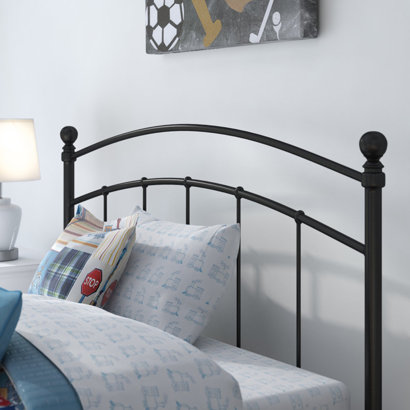 Betanya Decorative Metal Headboard, Black, Full/Double