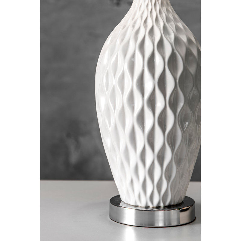 Lampe de table ivoire Book 28 "