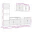  7 Piece Kitchen Cabinet Set Lucca Sonoma Oak Engineered Wood-83756814