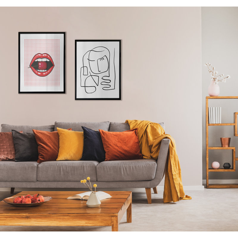 Red Lips - Single Picture Frame Print