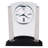 Roman Numeral Crystal Quartz Movement / Crystal Tabletop Clock with Alarm in Brushed Nickel