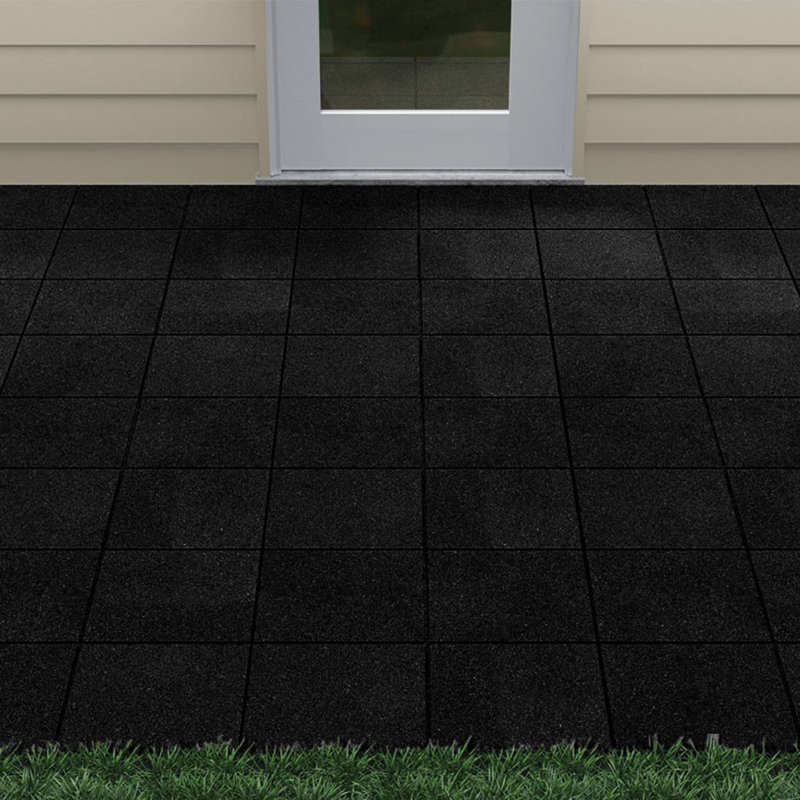 GroundSmart 12" Flat Paver - (12), Black