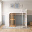 Lit mezzanine avec tablettes de rangement et tiroir-133659430-133659429