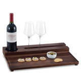 Gourmet Basics By Mikasa Wine And  Charcuterie Wood Serve Tray