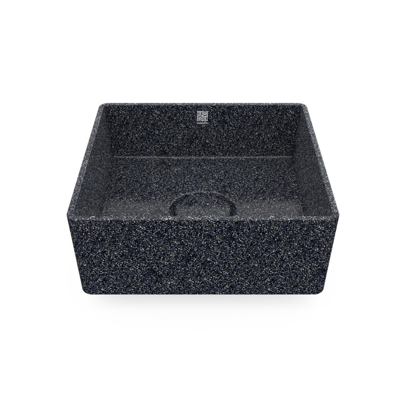 Cube40 15.75'' L Bathroom Sink, Stone