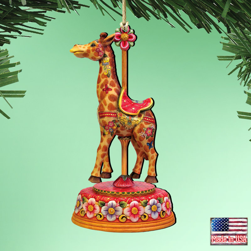 Ornement suspendu Tidaholm Carousel Giraffe