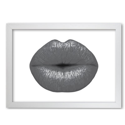 Lips 1 Piece Single Picture Frame Painting