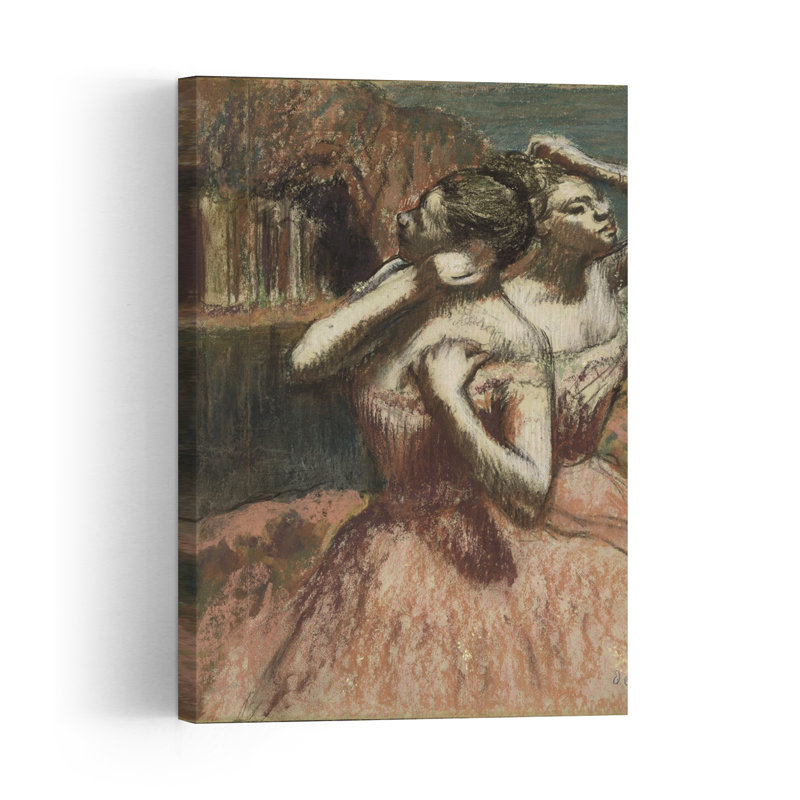 Deux danseuses - Affiche murale abstraite contemporaine, H 60 po x l 40 po