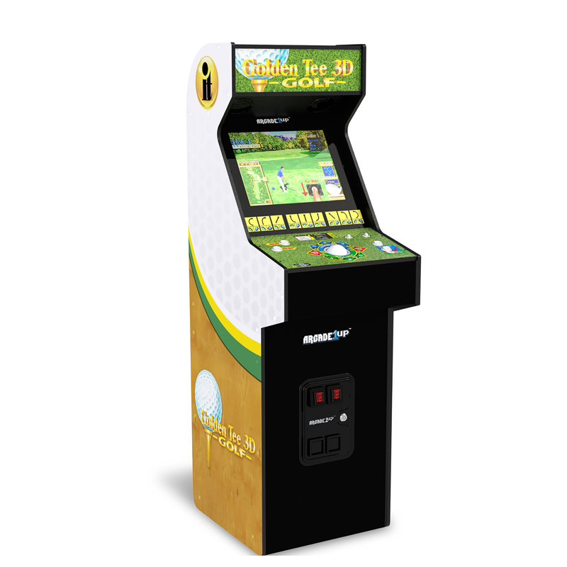 Arcade1Up Golden Tee 3D Deluxe Arcade Console Video Game Machine, 5-Foot Cabinet
