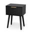 Table d'appoint noire de 15,7 po (2 pièces)-1374084755