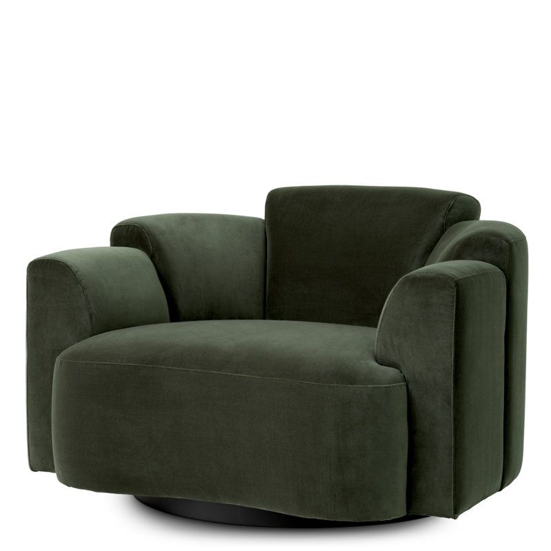 Swivel Chair Marbella Torrin Green Velvet