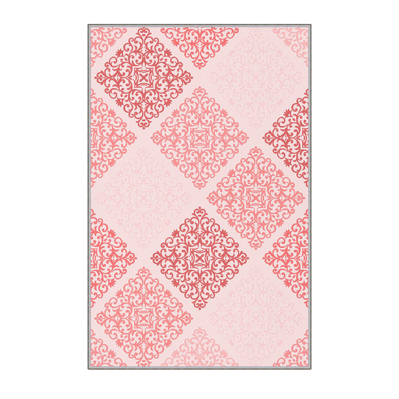 High-Quality 3D Printed Area Rug (2.6 x 4.0 ft), 100% Polyester, 0.3 in Pile Height | Antibacterial, Non-Slip PVC Felt Dot Underside | Machine Washable, Elegant Design for Living Room, Bedroom & Office