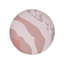 CAMPEI Indoor / Outdoor Abstract Pink Circular Cushion