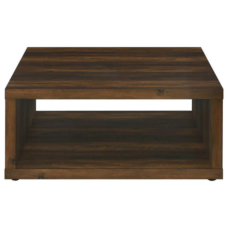 Jasse Square Coffee Table, Dark Pine
