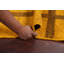 Tapis oriental unique en laine noué à la main 4 pi 5 po x 6 pi 1 po jaune / or / brun Gabbeh Kashkoli