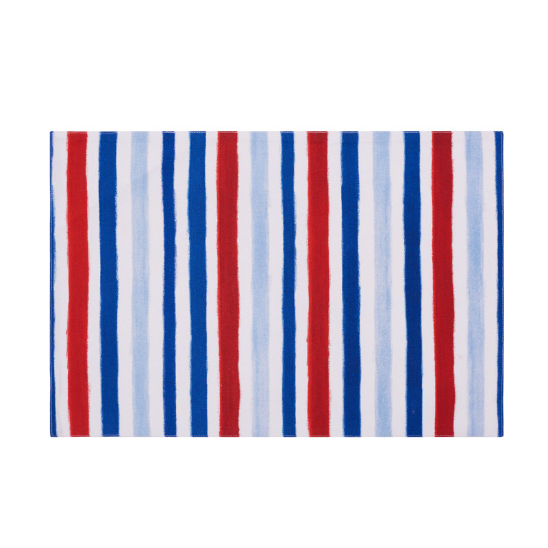 Ensemble de napperons 6 pièces aquarelle patriotique