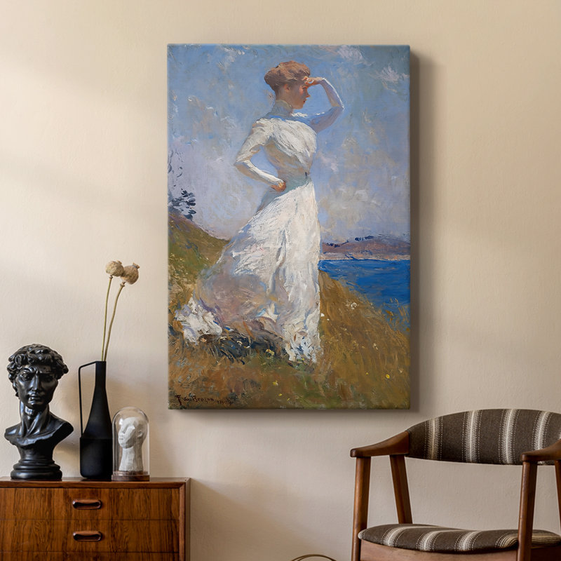 Lumière du soleil sur toile tendue par Frank Weston Benson, 24 po x 36 po